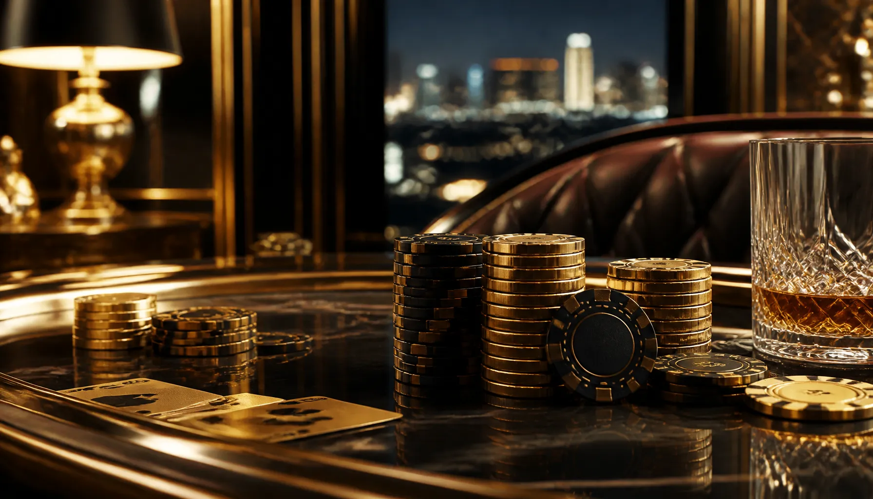 Cinematic close-up of ornate golden labyrinth maze detail with dramatic warm torchlight and mythic luxury atmosphere