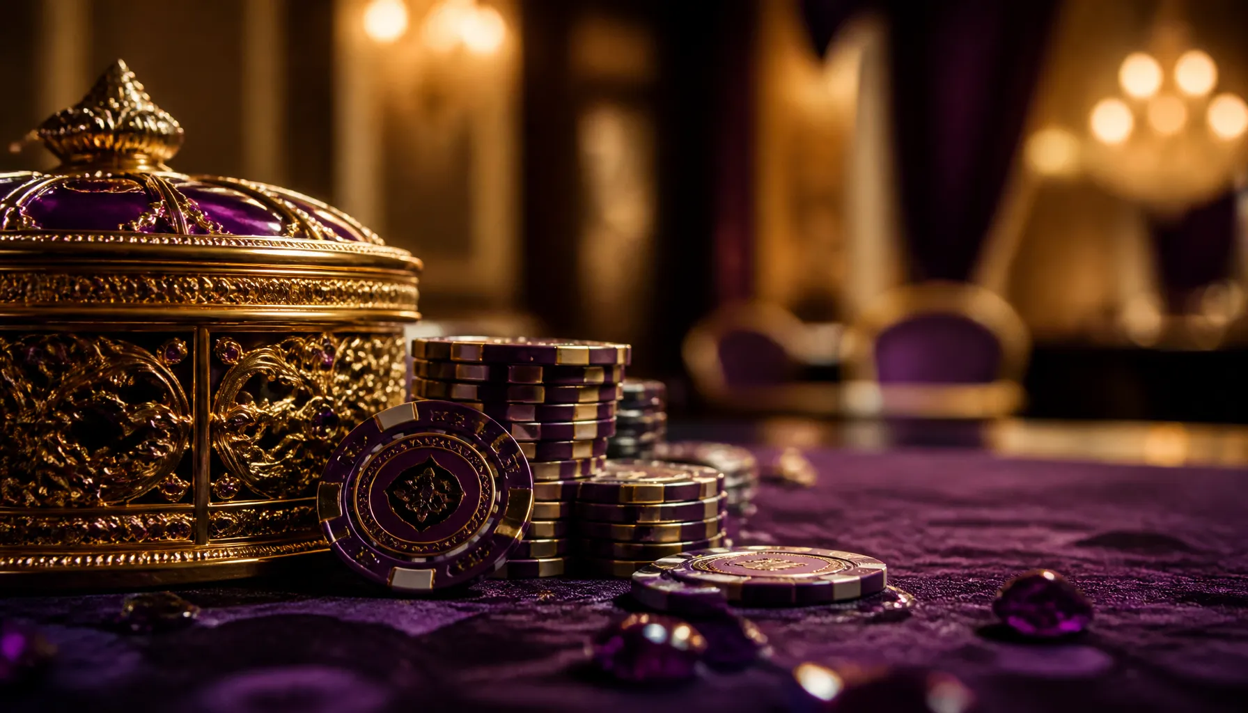 Cinematic close-up of ornate golden labyrinth maze detail with dramatic warm torchlight and mythic luxury atmosphere