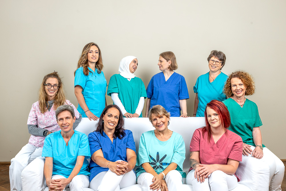 Gruppenbild der Mitarbeiterinnen der Ordination